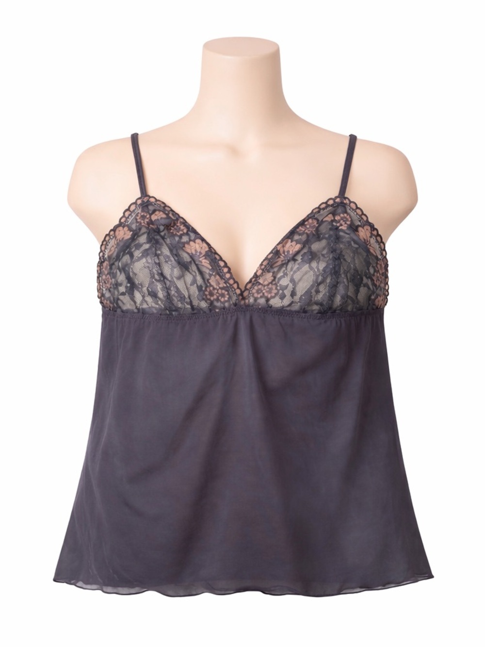 Lane Bryant Spaghetti Strap Sissy Boy Cami Tank Top Sz 18/20 Lavender Stretch